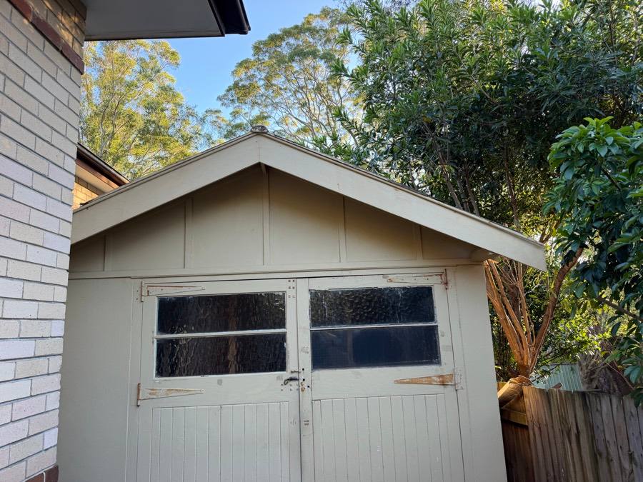Lane Cove garage before demolition