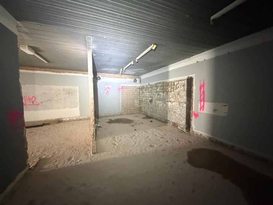 The same commercial space cleared and handed back to base building